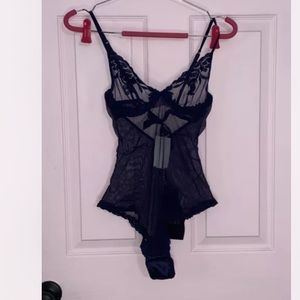 NWT La Perla Lace Blue Underwire Bodysuit 34B US